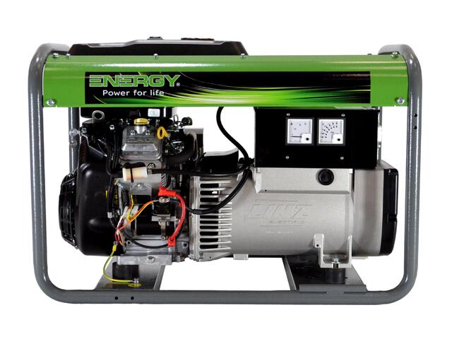 Stromerzeuger Benzin 16kVA 230V 50Hz
Benzinmotor Briggs & Stratton 23PS, Elektrostart, 15 Liter Tank
LINZ Generator mit AVR Regelung
leichter Rohrrahmen, Steckdosen CEE 400V 32A 3P+N+T, CEE 230V 16A 2P+T