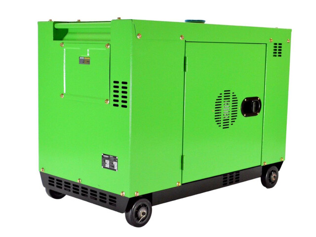 Stromerzeuger Diesel 9kVA dreiphasig 400V und 7kVA einphasig 230V verfügbar 50Hz
Dieselmotor Diesel Stage V(Stage V), Elektrostart, 14 Liter Tank
brushes Generator mit AVR Regelung
Schallverhaubung, Batterie im Lieferumfang enthalten, Ölmangel Schutz, Überlastschutz, ATS Anschluss, FI, div. Anzeigen, Steckdosen 1x CEE 32A 230V, 1x CEE 16A 400V, 1x Schuko